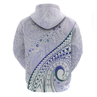 Pasifika Festival Zip Hoodie Tribal Pattern Violet Version LT01 - Polynesian Pride
