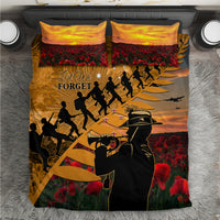 ANZAC Day 2024 Bedding Set Silver Fern With A Trumpet Soldier LT01 Art - Polynesian Pride