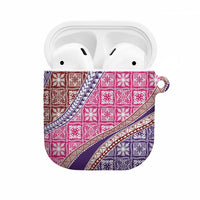 Hawaiian Quilt Pattern AirPods Case Sweet Color Mixed LT01 Pink - Polynesian Pride
