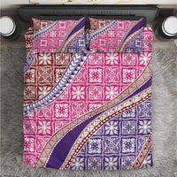 Hawaiian Quilt Pattern Bedding Set Sweet Color Mixed - Polynesian Pride