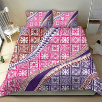 Hawaiian Quilt Pattern Bedding Set Sweet Color Mixed - Polynesian Pride