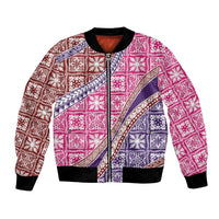 Hawaiian Quilt Pattern Bomber Jacket Sweet Color Mixed - undefined