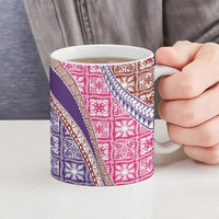 Hawaiian Quilt Pattern Ceramic Mug Sweet Color Mixed - Polynesian Pride