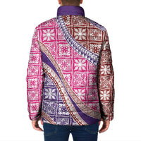 Hawaiian Quilt Pattern Padded Jacket Sweet Color Mixed - Polynesian Pride