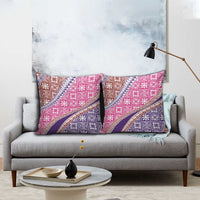 Hawaiian Quilt Pattern Pillow Cover Sweet Color Mixed - Polynesian Pride