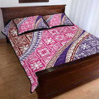 Hawaiian Quilt Pattern Quilt Bed Set Sweet Color Mixed - Polynesian Pride