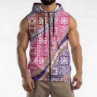 Hawaiian Quilt Pattern Sleeveless Zip Hoodie Sweet Color Mixed LT01 - Polynesian Pride
