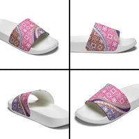 Hawaiian Quilt Pattern Slide Sandals Sweet Color Mixed LT01 - Polynesian Pride
