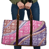 Hawaiian Quilt Pattern Travel Bag Sweet Color Mixed - Polynesian Pride