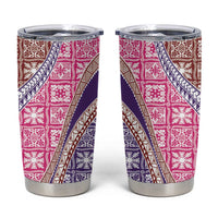 Hawaiian Quilt Pattern Tumbler Cup Sweet Color Mixed - Polynesian Pride