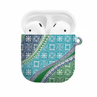 Hawaiian Quilt Pattern AirPods Case Fresh Color Mixed LT01 Green - Polynesian Pride