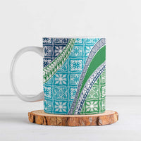 Hawaiian Quilt Pattern Ceramic Mug Fresh Color Mixed - Polynesian Pride