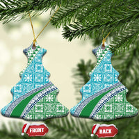 Hawaiian Quilt Pattern Ceramic Ornament Fresh Color Mixed - Polynesian Pride