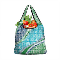 Hawaiian Quilt Pattern Grocery Bag Fresh Color Mixed LT01 1-pack One Size Green - Polynesian Pride
