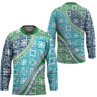 Hawaiian Quilt Pattern Hockey Jersey Fresh Color Mixed LT01 - Polynesian Pride