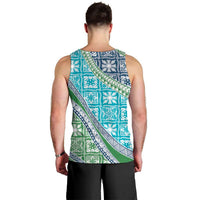 Hawaiian Quilt Pattern Men Tank Top Fresh Color Mixed - Polynesian Pride