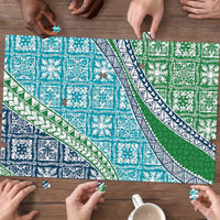 Hawaiian Quilt Pattern Puzzle Fresh Color Mixed - Polynesian Pride