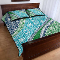 Hawaiian Quilt Pattern Quilt Bed Set Fresh Color Mixed - Polynesian Pride