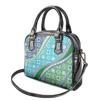 Hawaiian Quilt Pattern Shoulder Handbag Fresh Color Mixed - Polynesian Pride