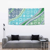 Hawaiian Quilt Pattern Tapestry Fresh Color Mixed - Polynesian Pride