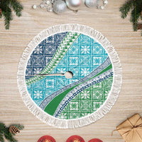 Hawaiian Quilt Pattern Tree Skirt Fresh Color Mixed - Polynesian Pride