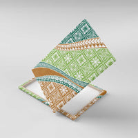 Hawaiian Quilt Pattern Canvas Wall Art Green Chestnut Color Mixed LT01 With Frame Green - Polynesian Pride