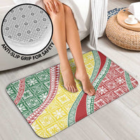 Hawaiian Quilt Pattern Bathroom Set Special Color Mixed - Polynesian Pride