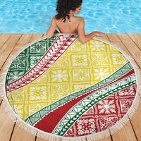 Hawaiian Quilt Pattern Beach Blanket Special Color Mixed LT01 - Polynesian Pride