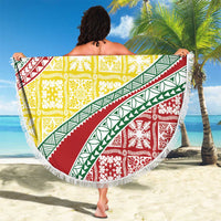 Hawaiian Quilt Pattern Beach Blanket Special Color Mixed LT01 - Polynesian Pride