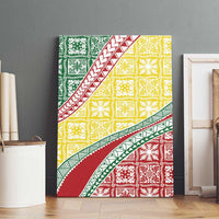 Hawaiian Quilt Pattern Canvas Wall Art Special Color Mixed - Polynesian Pride