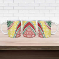 Hawaiian Quilt Pattern Ceramic Mug Special Color Mixed - Polynesian Pride