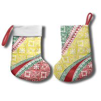 Hawaiian Quilt Pattern Christmas Stocking Special Color Mixed - Polynesian Pride