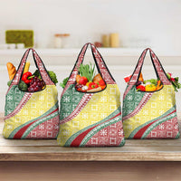 Hawaiian Quilt Pattern Grocery Bag Special Color Mixed LT01 3-pack One Size Multicolor - Polynesian Pride