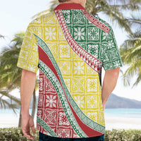 Hawaiian Quilt Pattern Hawaiian Shirt Special Color Mixed - Polynesian Pride