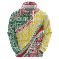 Hawaiian Quilt Pattern Hoodie Special Color Mixed - Polynesian Pride