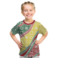 Hawaiian Quilt Pattern Kid T Shirt Special Color Mixed LT01 Multicolor - Polynesian Pride
