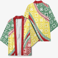 Hawaiian Quilt Pattern Kimono Special Color Mixed - Polynesian Pride