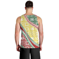 Hawaiian Quilt Pattern Men Tank Top Special Color Mixed - Polynesian Pride