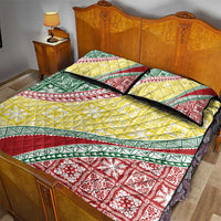 Hawaiian Quilt Pattern Quilt Bed Set Special Color Mixed - Polynesian Pride