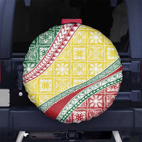 Hawaiian Quilt Pattern Spare Tire Cover Special Color Mixed - Polynesian Pride