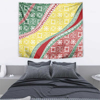 Hawaiian Quilt Pattern Tapestry Special Color Mixed - Polynesian Pride