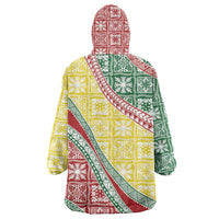 Hawaiian Quilt Pattern Wearable Blanket Hoodie Special Color Mixed LT01 - Polynesian Pride