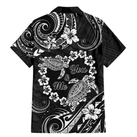 Polynesian Turtle Valentine Family Matching Mermaid Dress and Hawaiian Shirt You And Me Hibiscus Heart LT01 - Polynesian Pride
