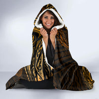 Polynesian Turtle Valentine Hooded Blanket You And Me Gold Hibiscus Heart LT01 - Polynesian Pride
