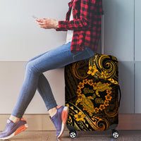 Polynesian Turtle Valentine Luggage Cover You And Me Gold Hibiscus Heart LT01 - Polynesian Pride