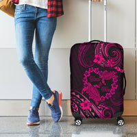 Polynesian Turtle Valentine Luggage Cover You And Me Pink Hibiscus Heart LT01 - Polynesian Pride