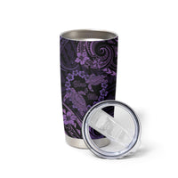 Polynesian Turtle Valentine Tumbler Cup You And Me Purple Hibiscus Heart LT01 - Polynesian Pride