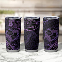 Polynesian Turtle Valentine Tumbler Cup You And Me Purple Hibiscus Heart LT01 - Polynesian Pride