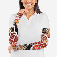 Hawaii Japanese Culture Black Arm Sleeves Spring Cranes Aloha Pattern LT01 - Polynesian Pride