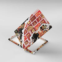 Hawaii Japanese Culture Black Canvas Wall Art Spring Cranes Aloha Pattern LT01 With Frame Black - Polynesian Pride
